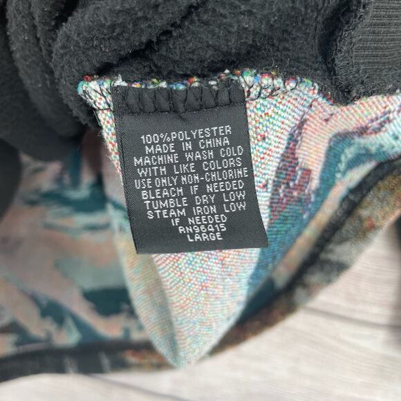 Rebel Vengeance Skeleton Napolean Stitched Hoodie Sweatshirt Men's L Black - Picture 9 of 11